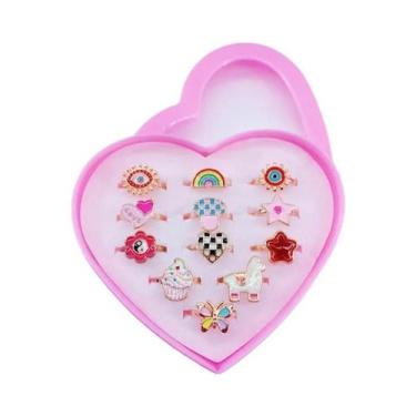 Imagem de Conjunto De Anéis Ajustáveis Para Meninas, 6, 12 Ou 36 Peças, Brinqued