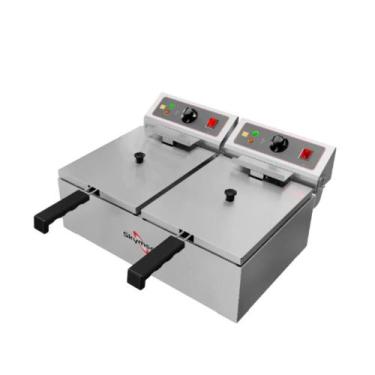 Imagem de Fritadeira Elétrica Skymsen Fed-20-N 2 Cubas de 5 Litros Aço Inox 4000