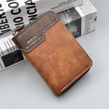 Imagem de PORTA CARTÕES PU MASCULINO COMPACTO COM VÁRIOS COMPARTIMENTOS Cor Pret