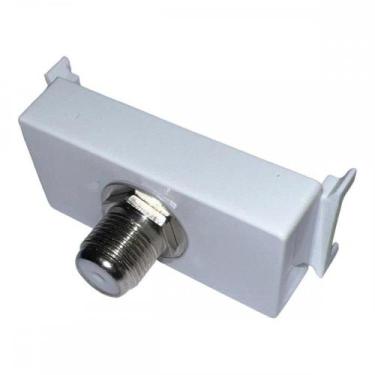 Imagem de Modulo Tramontina Aria Tomada Conector Para Fio Coaxial Branco - 57217