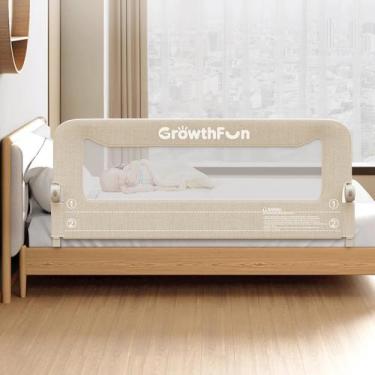 Imagem de Grade de Cama GrowthFun 150 cm Estrutura Dobrável em Aço Carbono