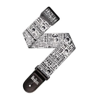 Imagem de Correia Poliéster Beatles 1964 DAddario 50BTL13 Ticket BW - D'Addario 