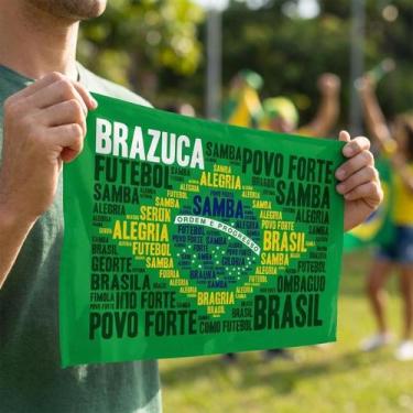 Imagem de Pack Com 50 Bandeira Tec Brazuka S/H 30X45