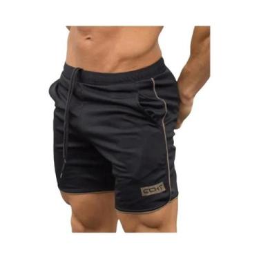 Imagem de Shorts Masculinos De Corrida Em Tela De Secagem Rápida, Respiráveis, P