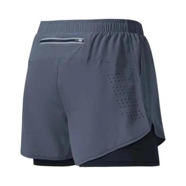 Imagem de Shorts Esportivos Masculinos De Secagem Rápida Com Bolso Embutido 2 Em