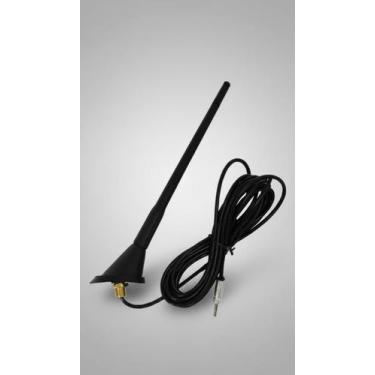 Imagem de Antena Automotiva Completa Preta 26cm Com Cabo 4m - Congratulations St