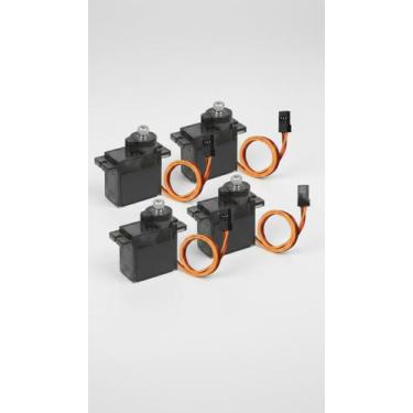 Imagem de 4 Micro Servo 9g Engrenagem Metal 180 Graus - Congratulations Store