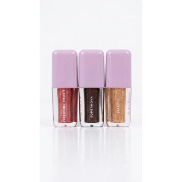 Imagem de Kit Lip Gloss Brilho Labial Com Glitter Ruby Rose Hidratação Profunda 