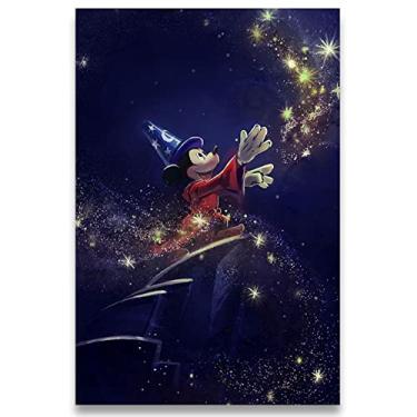 Imagem de Poster Decorativo 42cm x 30cm A3 Brilhante Mickey Fantasia