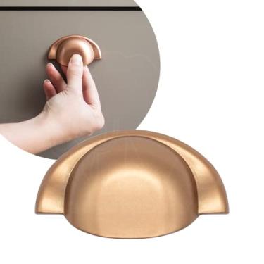 Imagem de Puxador Concha Gaveta Armário Colonial Brilhante Rose 64mm (Rose Gold)