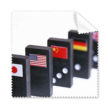 Imagem de Pai Gow Pano de limpeza com bandeira de dados, 5 peças