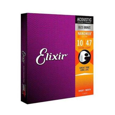 Imagem de Encordoamento Para Violão Aço Elixir 0.10