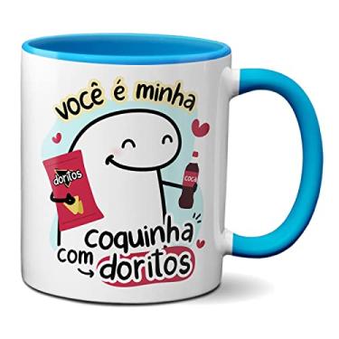 Imagem de Caneca Flork Namorados Você É Minha Coquinha Com Doritus (Azul)