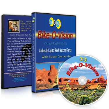 Imagem de Bike-O-Vision - Virtual Cycling Adventure - Arches & Capitol Reef National Parks- Perfect for Indoor Cycling and Treadmill Workouts - Cardio Fitness Scenery Video (Widescreen DVD #4)