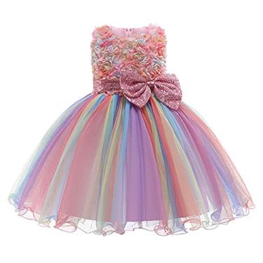 Vestido infantil para meninas vestido de princesa para bebê de um ano de  idade vestido de aniversário piano infantil festa de dança princesa