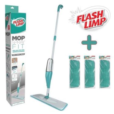Imagem de Kit Com 1 Mop Spray Fit Rodo Mop0556 + 3 Refil Mop Spray Fit Lavavel R
