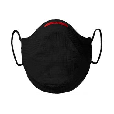 Imagem de Máscara Fiber Knit AIR + Filtro de Proteção + Suporte (Preta, G)