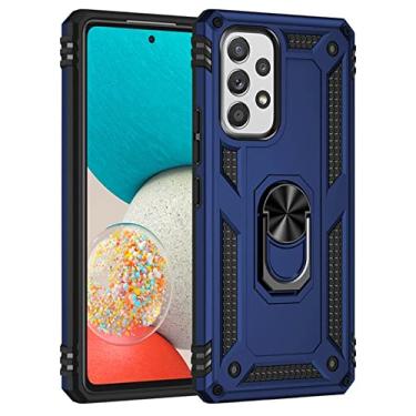 Imagem de Capa de armadura para Samsung Galaxy S22 S21 S20 FE S8 S9 S10 Plus Note 20 8 9 10 Lite Ultra F52 M52 5G A03 Core Ring Cover, Azul, Para Samsung Note 9