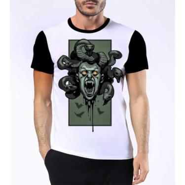 Imagem de Camiseta Camisa Górgonas Monstros Mitologia Pedras Cobras 4 - Dias No