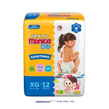 Imagem de Fralda Turma da Mônica Baby Shortinho Jumbinho XG 12 Unidades