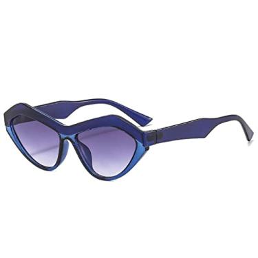 Imagem de Óculos de sol fashion olho de gato feminino masculino distintivo leopardo cor preta armação de lente óculos de sol de designer, C2, tamanho único