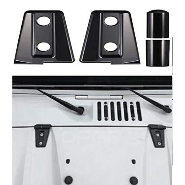 Imagem de Capa dobradiça com capuz preto u-Box para Jeep JK Wrangler 2007-2018 - 2 peças