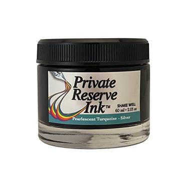 Imagem de Tinta reserva privada perolada – frasco de tinta de 60 ml para caneta-tinteiro (turquesa/prata) (PR17049)
