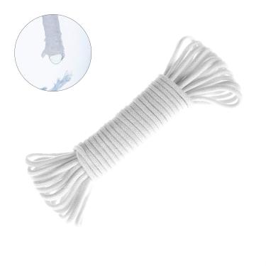 Imagem de ORIMERC 30 pés 1/6 polegada cabo de pavio de rega automática para férias autoirrigação vaso vaso faça-você-mesmo dispositivo de irrigação automática sistema de assadeira vaso seta de plantas auto gotejador para água violeta africano corda de algodão