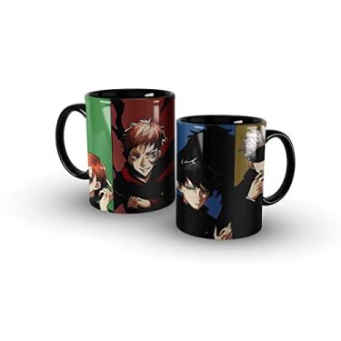Imagem de LEAR Caneca de Cerâmica Preta 325ML Personagens Jujutsu Kaisen