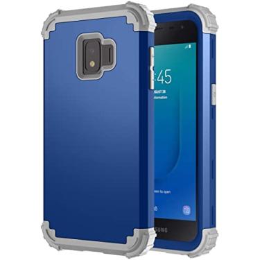 Imagem de Capa de telefone projetada compatível com Samsung Galaxy J2 Core, três em um TPU + PC Capa protetora de telefone de silicone ultra fina à prova de choque, proteção de nível militar, Protecti