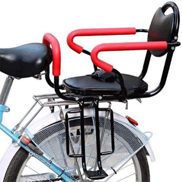Imagem de Assento De Bicicleta Infantil, Assento Traseiro De Bicicleta Removível, Suporte Infantil Com Apoio De Braços Antiderrapante E Pedais Para Assento De Bebê De 2 A 6 Anos