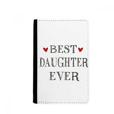 Imagem de Best daughter ever Quote Heart Passport Holder Notecase Burse Wallet Cover Card Purse, Multicolor