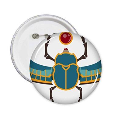 Imagem de Egito Vermelho Amarelo Azul Besouro Atonismo Pinos Emblema Emblema Acessório Decoração 5 peças