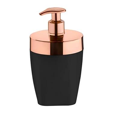 Imagem de Dispenser Porta Sabonete Líquido 400ml Saboneteira Pia Banheiro Preto Rose Gold - 2702PTR Future