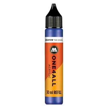Imagem de Molotow Recarga de tinta acrílica ONE4ALL, para marcador de tinta ONE4ALL, azul verdadeiro, frasco de 30 ml, 1 cada (693.204)