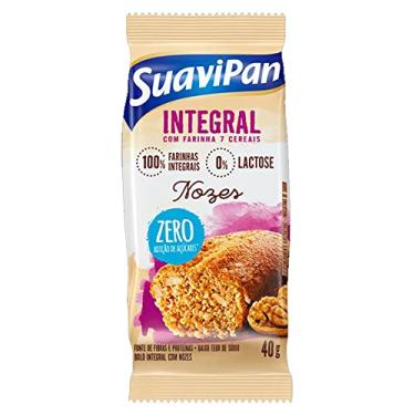 Imagem de Bolinho Integral Sem Lactose S/ Açúcar De Nozes Suavipan 40G
