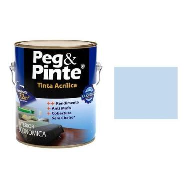Imagem de Tinta Acrilica Eucatex Pintura Parede Peg Pinte Azul Bebe 3,6Lt