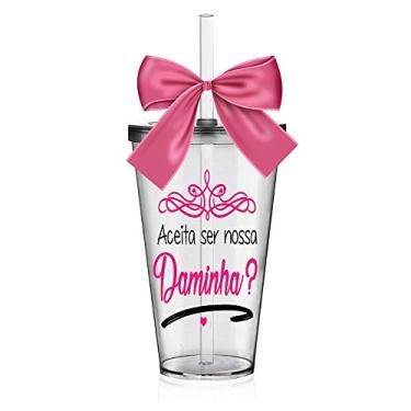 Imagem de Copo Lembrancinha com Laço Personalizado para Daminha Acrílico