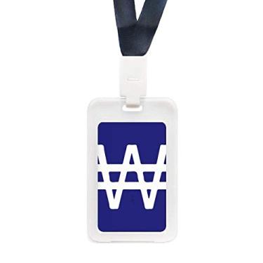 Imagem de Capa protetora transparente para cartão de crédito KRW com símbolo de moeda da Coreia