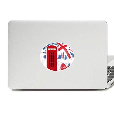 Imagem de Adesivo de vinil com a bandeira de Londres da Grã-Bretanha, Reino Unido, adesivo de notebook