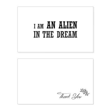 Imagem de Cartão de agradecimento I Am An Alien In The Dream Birthday Paper Greeting Wedding Appreciation