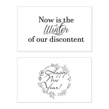 Imagem de Now is the Winter Shakespeare Citação de Ano Novo Cartão de felicitações Bless Message Present