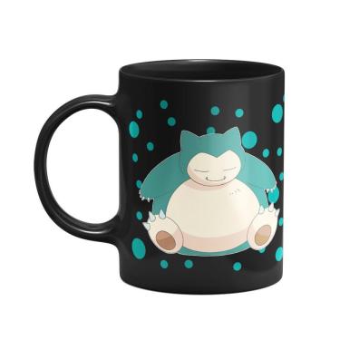Imagem de Caneca Pokémon - Snorlax Preta