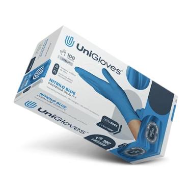 Imagem de UNIGLOVES Luva Nitrilica Para Procedimento (Sem Pó) Unigloves® Blue Premium Quality - P - 100 Unidades