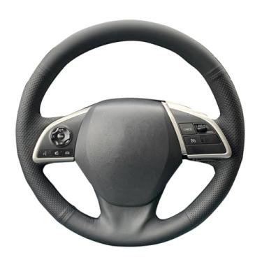 Imagem de Capa de volante, para Mitsubishi Outlander 2013-2014, personalize couro costurado à mão DIY