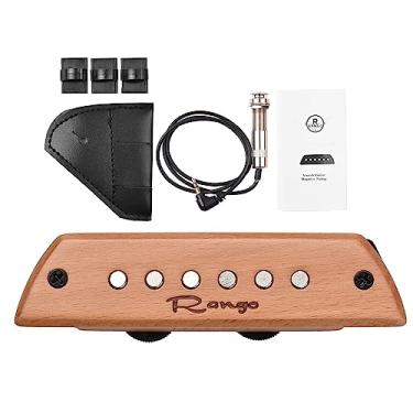 Imagem de Captador magnético de guitarra acústicaRG-S3, captador magnético passivo de madeira de faia, sem necessidade de bateria/perfuração