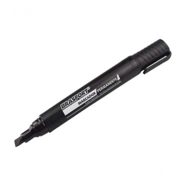 Imagem de Marcador Permanente Brasfort P.Grossa Preta 7858 C-12Pcs