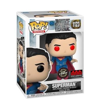 Imagem de Funko Pop Liga da Justi a Superman Vermelho/Azul (Heat Vision) Boneco GITD Chase (Exclusivo de Anime AAA)