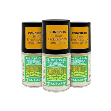 Imagem de Kit 3 Base Concreto Endurecedor Formol Top Beauty SOS 7ml