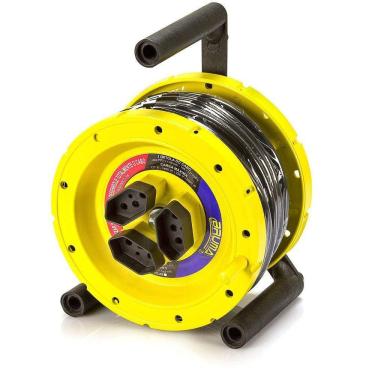 Imagem de Extensão Carretel 3 Tomadas 20 Metros - Brumaplastic